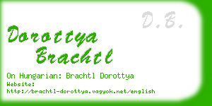 dorottya brachtl business card